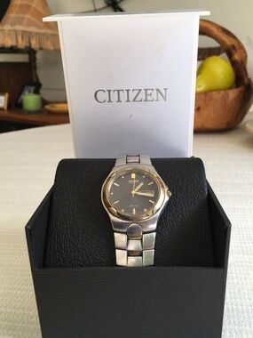 Men’s Citizen silver and goldtone wristwatch